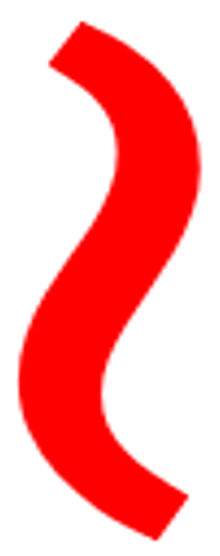縦型の波線(トリミング)